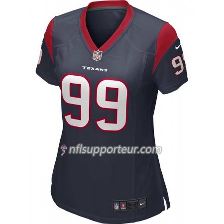 Maillot Femme Houston Texans J. J. Watt 99 Nike Bleu 